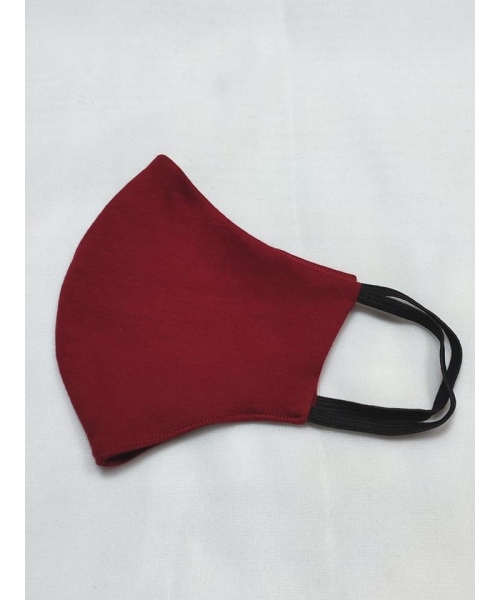 Maska ochronna z bawełny wielorazowego użytku - bordowa